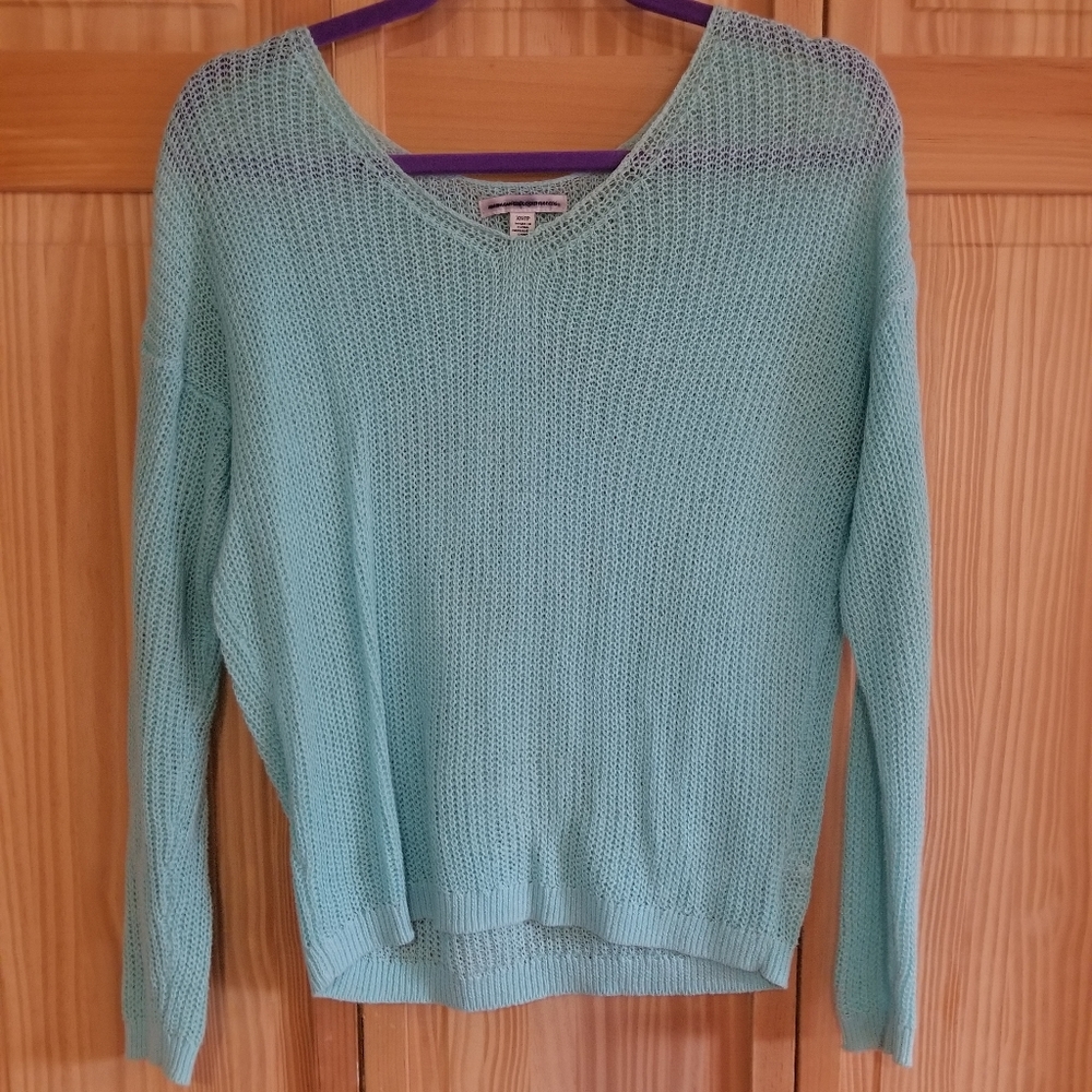American Eagle Teal Knit Sweater